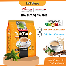 Trà Sữa Vị Cà Phê Aik Cheong Teh Tarik Combo 4 In 1 (15 Gói x 40g)