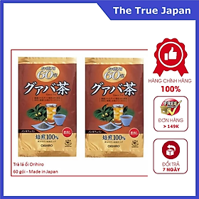 Combo 2 túi Trà ổi giảm cân Orihiro Nhật Bản túi 60 gói