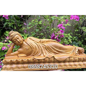 Mua Tượng phật niết bàn bằng gỗ bách xanh thơm ngọt kt 30×10×9cm