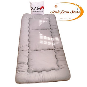 Mua Đệm trải sàn  Nệm văn phòng  Nệm  Topper hàng xuất nhật gấp gọn đa năng đủ size màu ghi - Hàng chính hãng - 1m2 x 2m