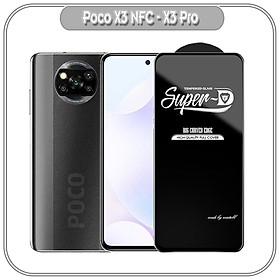 Mua Kính cường lực Super D cho Xiaomi Poco X3 NFC - X3 PRO Full viền Đen