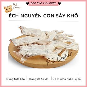 Ếch nguyên con sấy khô cho chó mèo bổ sung canxi Đồ ăn vặt cho thú cưng