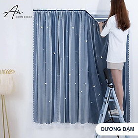 Mua Rèm cửa sổ dán tường 2 lớp họa tiết ngôi sao  chất liệu dày dặn  chống nắng tốt