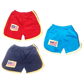 Set 3 quần ngắn thể thao màu cho bé - màu ngẫu nhiên
