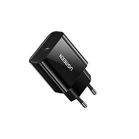 Mua Ugreen UG10191CD137TK 18W QC3.0 Usb type c sạc nhanh nhựa ABS màu đen EU - HÀNG CHÍNH HÃNG
