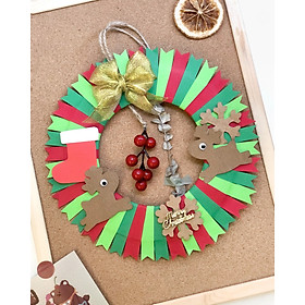 VÒNG NGUYỆT QUẾ TRANG TRÍ NOEL - BỘ KIT DIY CHRISTMAS WREATH