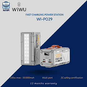 Mua Sạc dự phòng hàng chính hãng WiWU Armor 50.000mAh Wi-P029: Sạc nhanh 100W  năng lượng cả ngày cho laptop