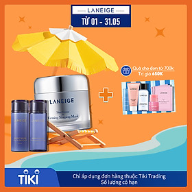 Bộ Mặt Nạ Ngủ Ngăn Ngừa Lão Hóa Laneige Time Freeze Firming Sleeping Mask (60ml) + Nước Cân Bằng (50ml) + Sữa Dưỡng Perfect Renew (50ml)