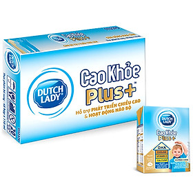 Thùng 48 Hộp Sữa Uông Pha Sẵn Dutch Lady Cô Gái Hà Lan Cao Khỏe Plus+ (48X110ml)