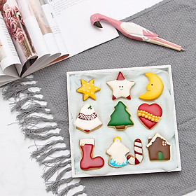 Mua Khuôn Bánh Quy Cookies Bộ 10 Khuôn Nhấn Dụng Cụ Làm Bánh Cookie Cutter Innox Noel - CBCOOKI10P