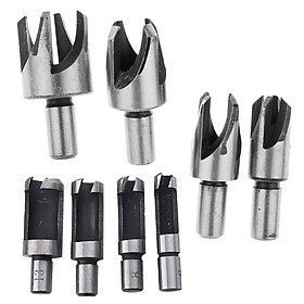 8 pcs Carpentry Drill Bit Wood Work Round Shank Drill   6mm8mm10mm13mm