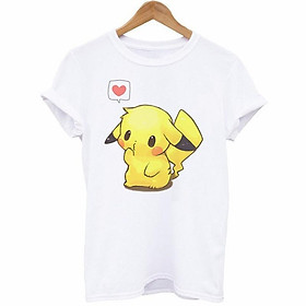 Áo Thun Thời Trang Mùa Hè Trắng Harajuku Tay Ngắn In Hình Ngộ Nghĩnh