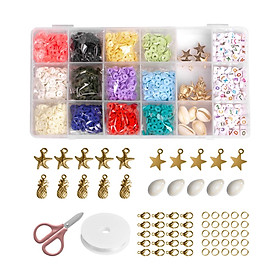 6mm Jewellery Making Kit Handmade DIY Beading Crafting Polymer Clay Beads, Mixed Color