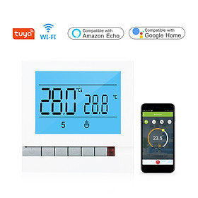 Tuya WiFi Smart Water/Gas Heating Thermostat Programmable Temperature Controller Compatible with Alexa Google Home Large