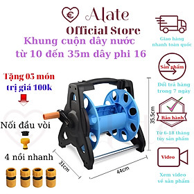 Mua Khung rulo cuộn dây ống nước phi 16  18 từ 10 đến 35 mét  tặng kèm 5 nối nhanh trị giá 100k Alate store