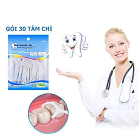 Gói 30 Tăm Chỉ Nha Khoa - Tăm Chỉ Y Tế Chất Lượng Cao - An Toàn, Sạch Sẽ