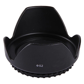 Lens Hood Có Ren Vặn Phi 52mm (Đen) - Hàng Nhập Khẩu