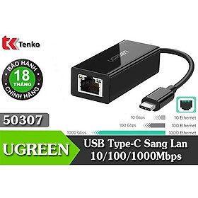 Mua Cáp USB Type-C To Lan 10/100/1000Mbps Ugreen 50307 - Hàng chính hãng