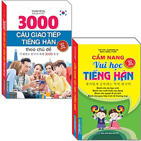[Download Sách] Combo 2 Quyển 3000 Câu Giao Tiếp Tiếng Hàn + Cẩm Nang Vui Học Tiếng Hàn