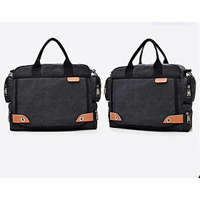 Túi xách túi đeo chéo nam vải canvas cao cấp phong cách mới - Màu Đen