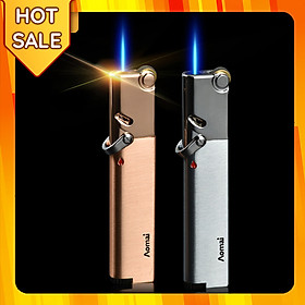 Mua Vỏ Hột Quẹt Bật Lửa Khò Gas Đá 1 Tia Aomai AM-365 Đẹp Độc Lạ Lửa Khò Mạnh Mẽ - Dùng Gas Cao Cấp