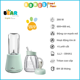 Mua Máy Xay Sinh Tố Cầm Tay BEAR LLJ – D04A1  Kèm 2 Cốc Xay Dung Tích 400 ML  Công Suất 200 W - Hàng Chính Hãng