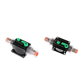2Piece in-Line Manual Reset Circuit Breaker Car Stereo Audio Fuse 10A