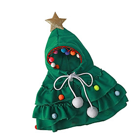 Pet Christmas Costume Christmas Tree Cloak Outfits Clothes for Accessories Decoration
