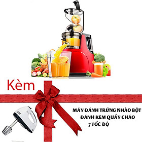 Máy ép chậm cỡ lớn cao cấp RH-312 - kèm máy đánh trứng ép rau củ hoa quả các loại hạt siêu nhanh và dễ dàng