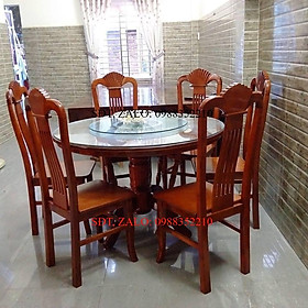 Mua Bộ Bàn Ghế Ăn Gỗ Bàn Xoay