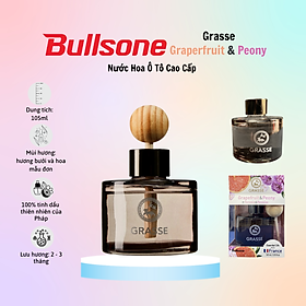 Nước Hoa Ô Tô Cao Cấp Bullsone Grasse Grapefruit & Peony /Grasse Blackberry & Cherry  - Nhiều Hương Lựa Chọn - Hàng chính hãng - Grapefruit & Peony