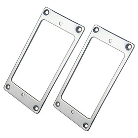 2 Pieces Metal Electric Guitar Pickup Humbucker Flat Base Mounting Inside Frame 2x2mm Musical Instrument Accessories