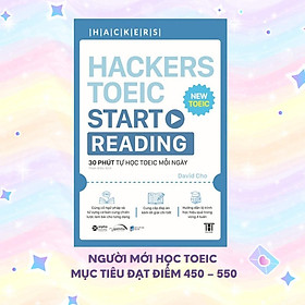 Sách Hackers Toeic Start Reading - Alphabooks - BẢN QUYỀN