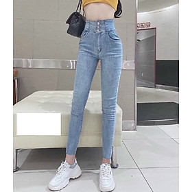 Quần jean nữ Lưng Cao Julido Store, chất jean co dãn 4 chiều ống ôm chân mẫu MH03 - 30
