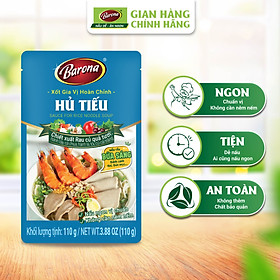 Combo 1 hộp (20 gói) Gia Vị Hủ Tiếu Barona 110g tươi ngon chuẩn vị không cần nêm nếm