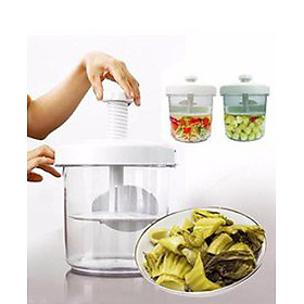 Combo Hộp muối dưa cà 2,2l + Thùng gạo 10kg nắp bật có bánh xe & ca đong - Tặng găng tay đa năng nội địa Nhật Bản