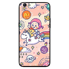 Ốp lưng dành cho Oppo F1s - A83 - Oppo F5 ( F5 Youth ) - F7 mẫu Cô Gái Cưỡi Ngựa
