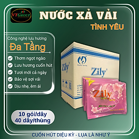 Nước Xả Vải Zily ( 40 Dây /Thùng ) - Tặng 1 Chai Xịt Thơm & Làm Phẳng Quần Áo Zily 300gr