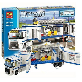 Bộ lắp ráp city cities mô hình trạm cảnh sát lưu động của cảnh sát