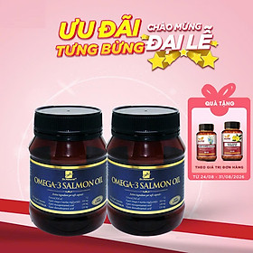 Bộ Sản Phẩm 2 Hộp Viên Dầu Cá Hồi DR Natural Omega 3 Salmon Oil 180 Viên | Hàng Chính Hãng