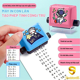 Mua  KOSUYTU  Combo Bộ Máy In Con Lăn Tạo Phép Tính CỘNG TRỪ - Bộ 2 Máy Lăn Tạo Dãy Phép Tính Cực Nhanh Chóng -- Hàng Chất Lượng KST