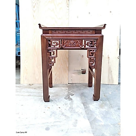 Mua Bàn thờ 1 tầng mẫu triện sen 88 màu nâu gụ MAU209 - Đồ Gỗ Mạnh Hùng