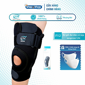 Bó gối đai dán có nẹp neoprene United Medicare (F12)