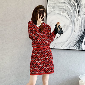 Sét đầm len dệt kim thời trang cao cấp al56 - hàng quảng châu cao cấp