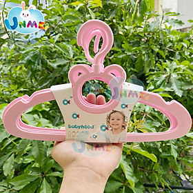 Mua  Bộ 5 Cái  Móc Phơi Đồ Em Bé - Móc Phơi Quần Áo Trê Em - Xoay 360 độ- Nhựa Cao Cấp màu Hồng - Xanh