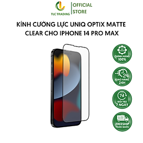 Kính Cường Lực UNIQ OPTIX Matte Clear cho iPhone 14 Plus/ 13 Pro Max -Hàng chính hãng