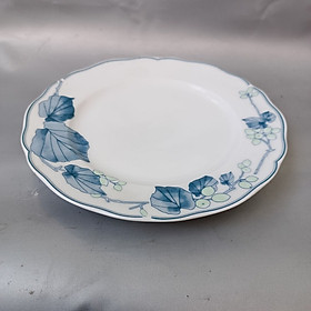 Mua Đĩa sứ Cạn 21CM Hoa Nho Xanh Hàng Cao Cấp