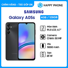 Điện thoại Samsung Galaxy A05s (4Gb/128Gb) - Hàng chính hãng - Đã kích hoạt bảo hành điện tử