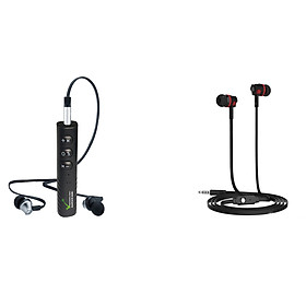Mua Bộ Sản Phẩm Thiết Bị Chuyển Đổi Âm Thanh VietTech Bluetooth Music và Tai Nghe Langsdom JM26 - Màu Đen - Hàng Chính Hãng