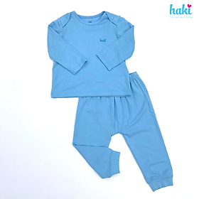 Bộ quần áo dài tay vai chồm cho bé Haki BB013